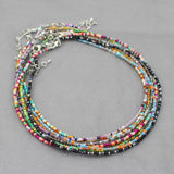 Seed Beads Strand Choker Necklace Women String