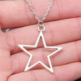 Hollow Star Pendant Necklace For Women