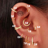 Stainless Steel Hoop Piercing Earring For Women
