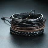 Wrap Leather Bracelets for Men Vintage Life Tree