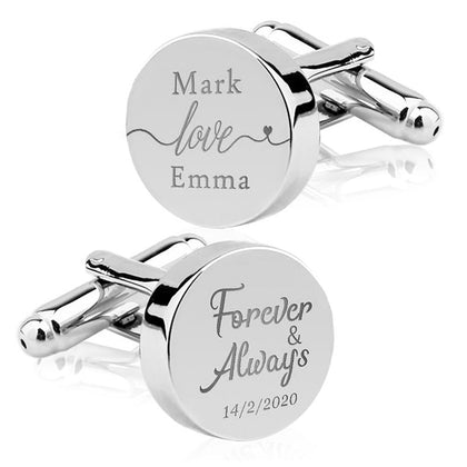 Cufflinks for Wedding Gift Stainless Steel