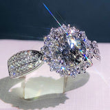 Luxury Engagement Rings Fashion Wedding Party Jewelry