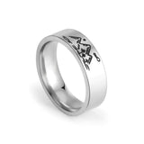 Stainless Steel Couple Ring for Men Women Casual Finger